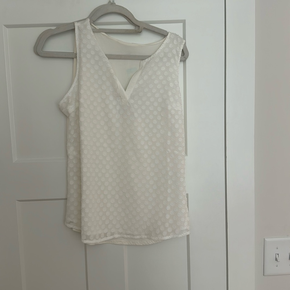 White Polka Dot Blouse